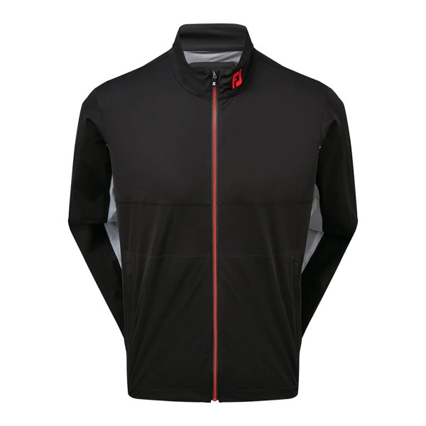 'Footjoy Hydroknit Regenjacke schwarz/rot'