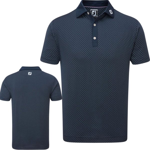 'Footjoy Golf Jersey Herren Polo Diamant navy (88364)'