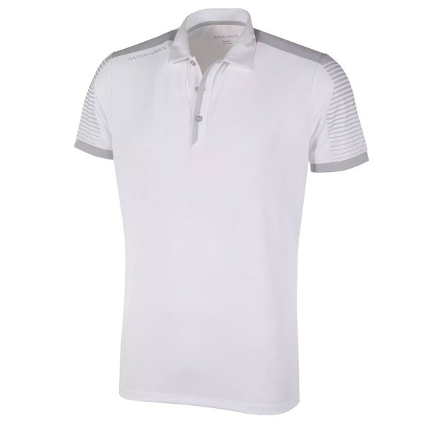 'Galvin Green MARCUS Herren Polo weiss/grau'