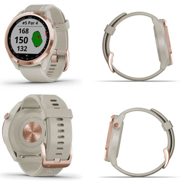 'Garmin Approach S42 GPS Golfuhr beige'