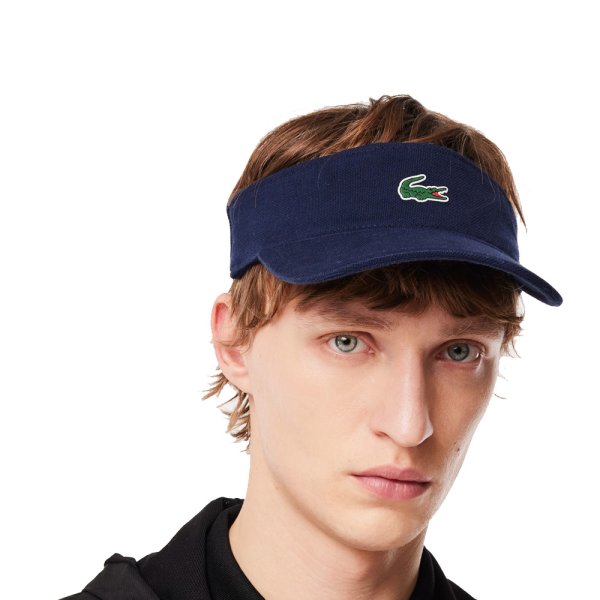 'Lacoste Golf Herren Visor wasserabweisend navy'