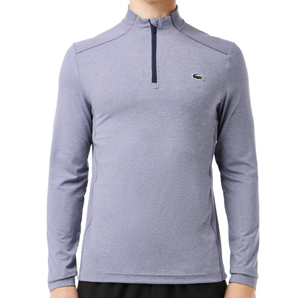 'Lacoste Golf UD S Sport Herren Sweater graublau 1/4 Zip'