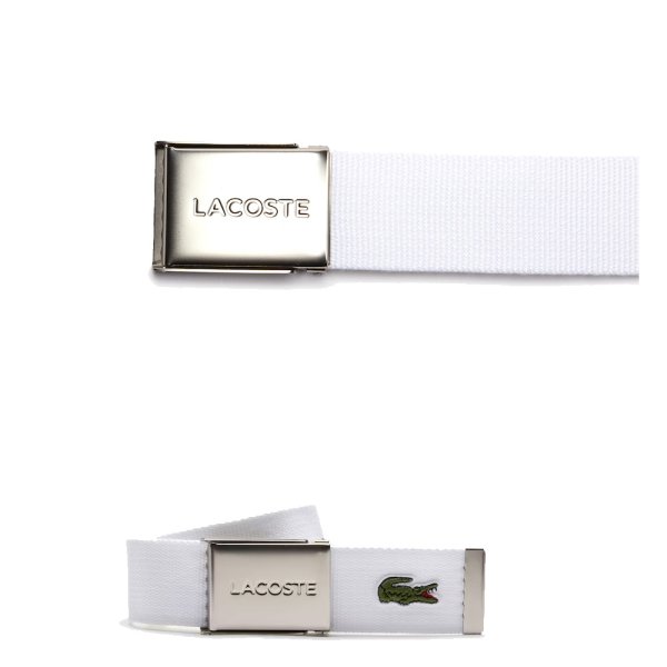 'Lacoste Golf Gürtel Textil weiss'