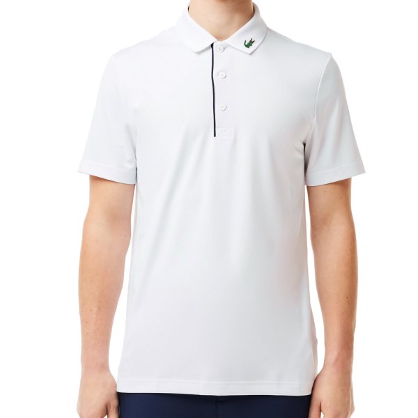 'Lacoste Golf Herren Polo Jersey weiss'