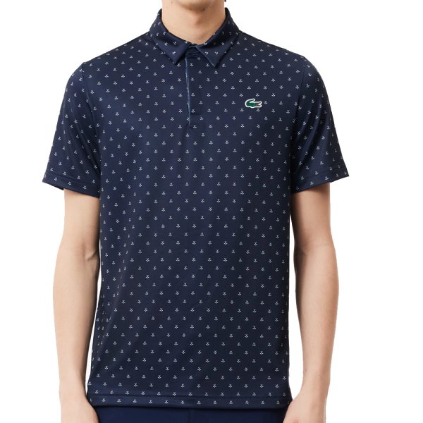 'Lacoste Golf Herren Polo Jersey Sticks navy'