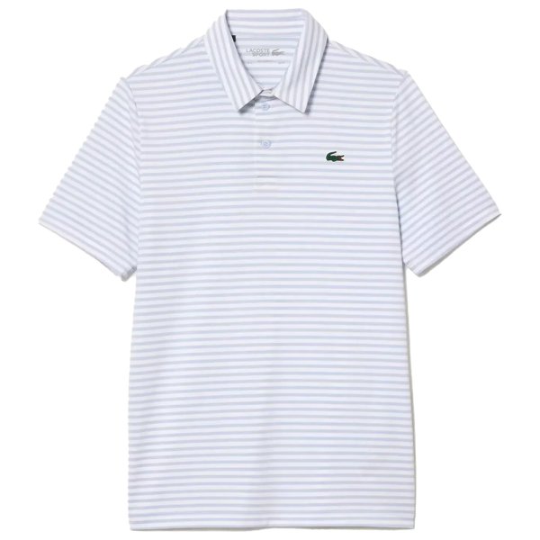 'Lacoste Golf Herren Polo UD Jersey Stripes weiss/blau'