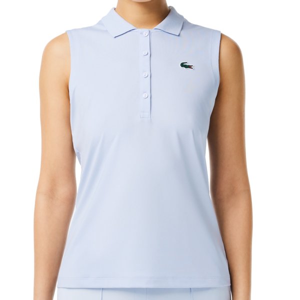 'Lacoste Golf UD Damen kurzarm Polo hellblau'