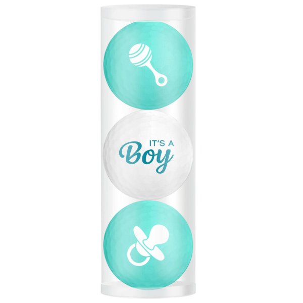 Golfball Geschenkset 'It's a boy' 3er Mix