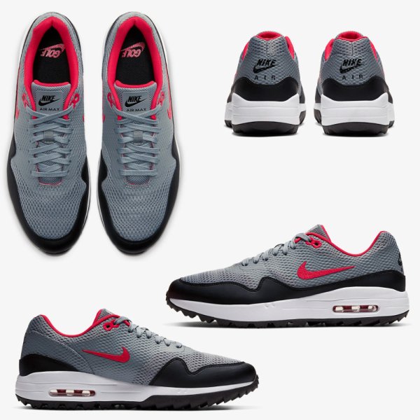 'Nike Golf Air Max 1 G Herren Golfschuh grau/schwarz'