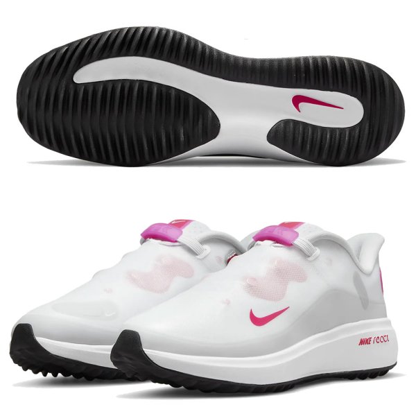 'Nike Golf React Ace Tour Damen Golfschuh weiss/pink'