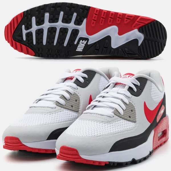 'Nike Golf Air Max 90 G TB Herren Golfschuh weiss/rot'
