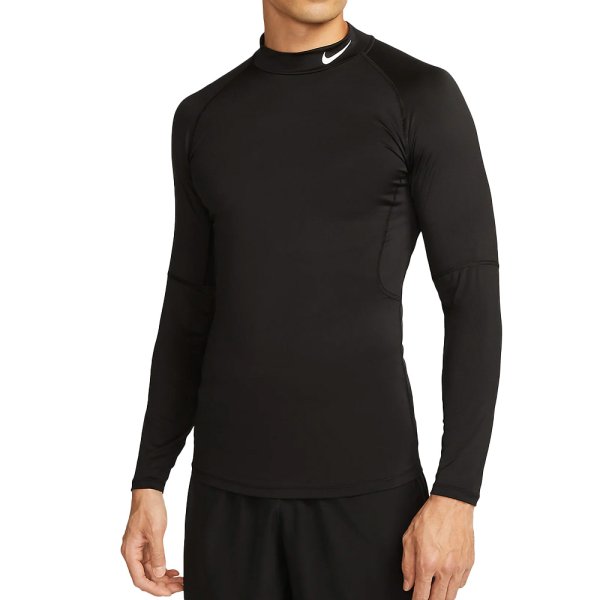 'Nike Herren Fitness-Longleeve Mock schwarz'
