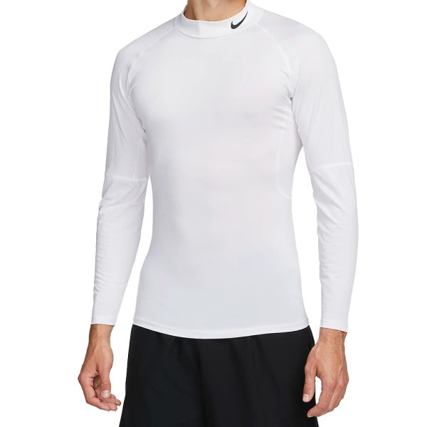 'Nike Herren Fitness-Longleeve Mock weiÃ'