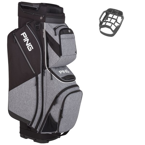 'Ping Pioneer Cartbag grau/schwarz'