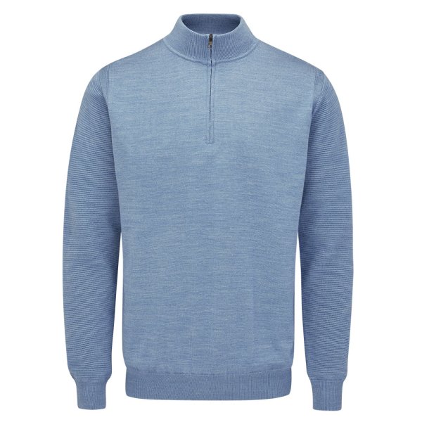 'Ping Golf Herren Croy 1/4 Zip Windbreaker Pullover blau'