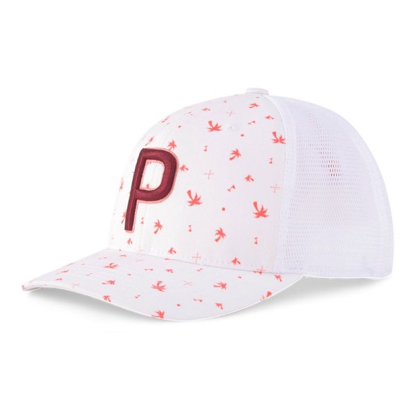 'Puma Golf Palms Cap Herren weiss/pink'