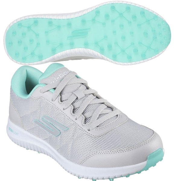 'Skechers Max Fairway 4 Damengolfschuh grau/tÃ¼rkis'
