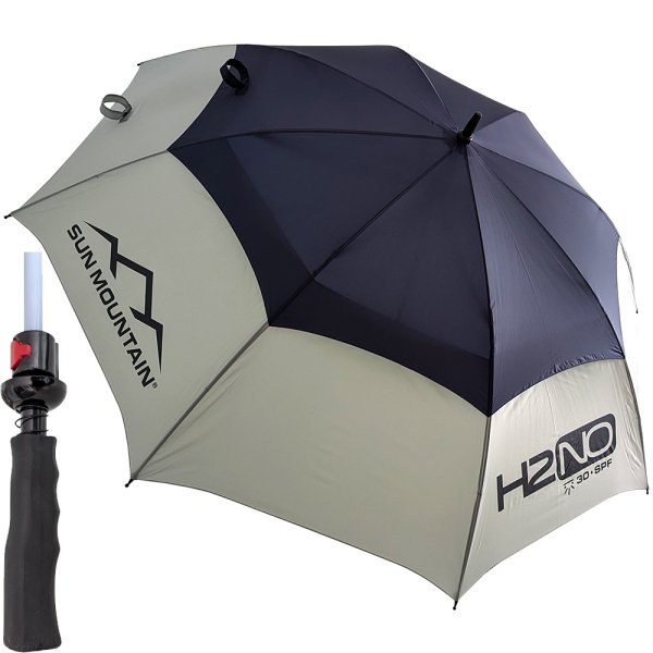'Sun Mountain UV Golf Regenschirm grau/navy'