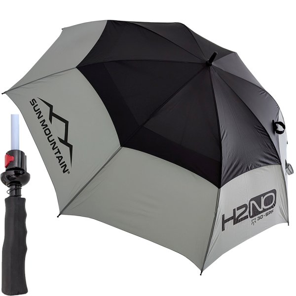 Sun Mountain UV Golf Regenschirm schwarz/grau
