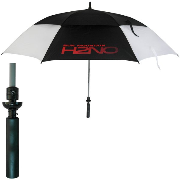 'Sun Mountain UV Golf Regenschirm schwarz/weiss'