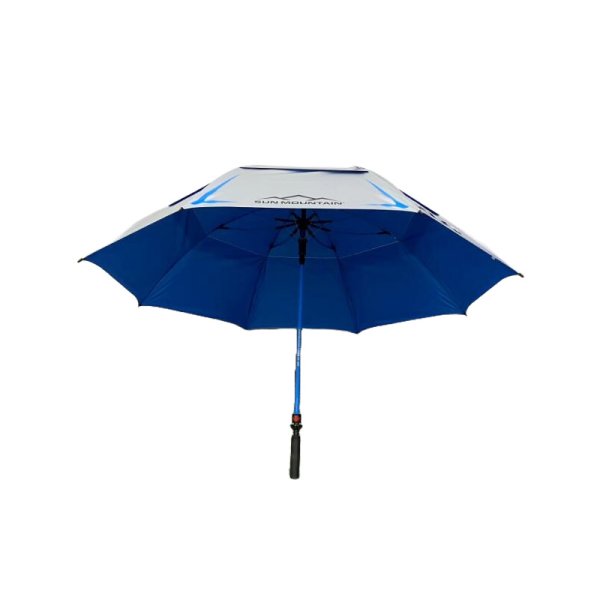 Sun Mountain Chrome Series 68' UV Golf Regenschirm blau