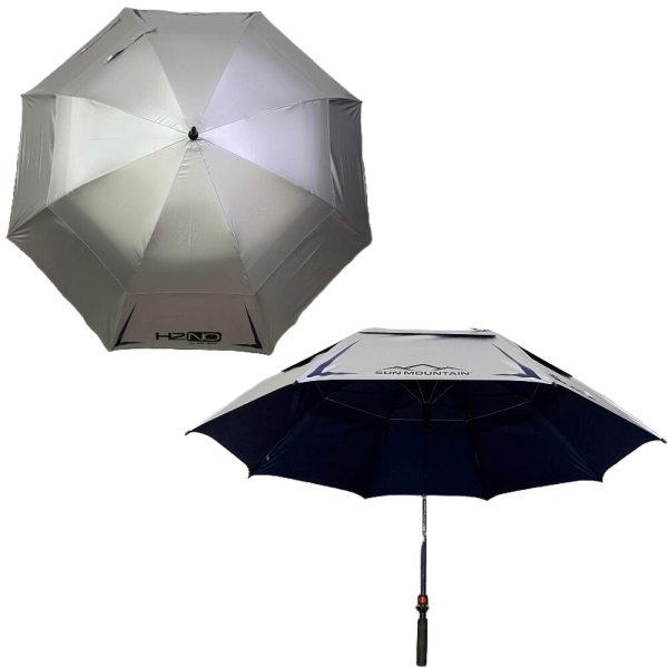Sun Mountain Chrome Series 68' UV Golf Regenschirm navy