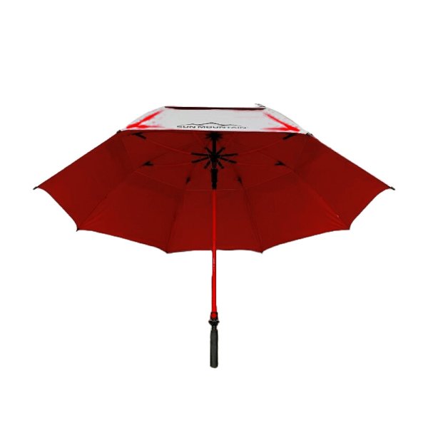 Sun Mountain Chrome Series 68' UV Golf Regenschirm rot