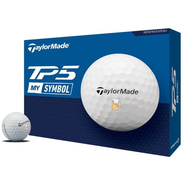 'Taylor Made TP5 Bier Golfball 12er weiss'