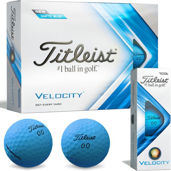 'Titleist Velocity 12er Packung matt blau'