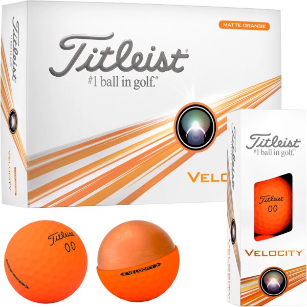 'Titleist Velocity Golfball 12er Packung orange'