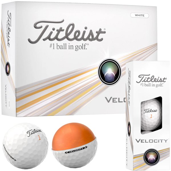 'Titleist Velocity Golfball 12er Packung weiss'