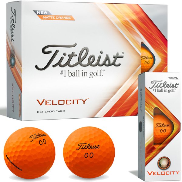 'Titleist Velocity ''23 12er Packung matt orange'