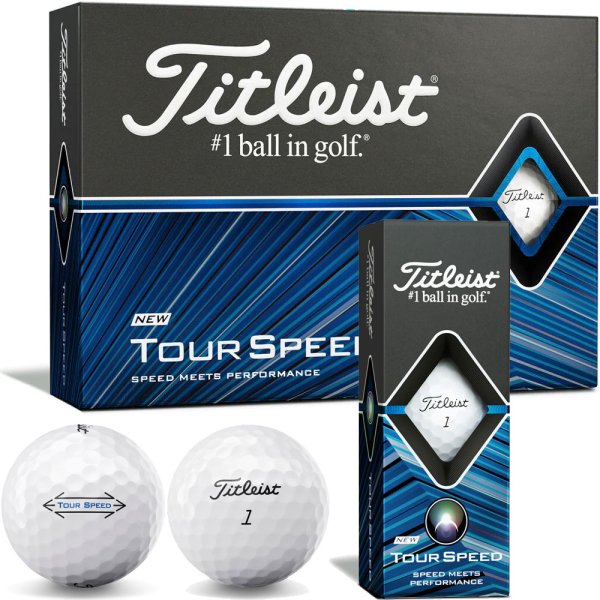 'Titleist Tour Speed 2021 3er Packung weiss'