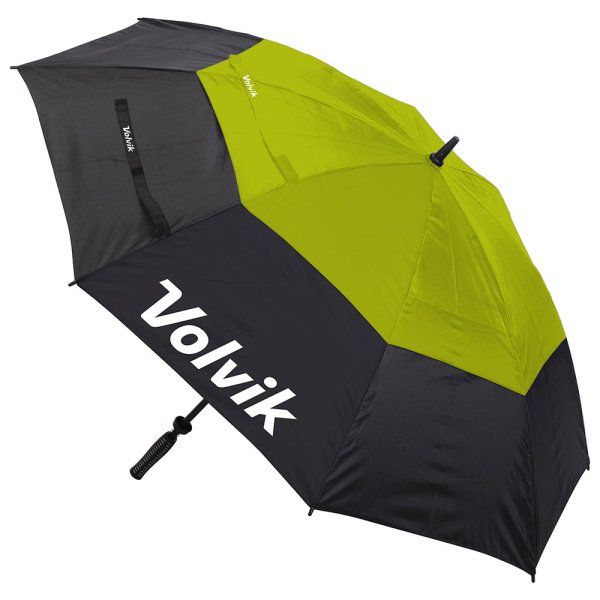 'Volvik Golf Regenschirm 64' schwarz/lime'