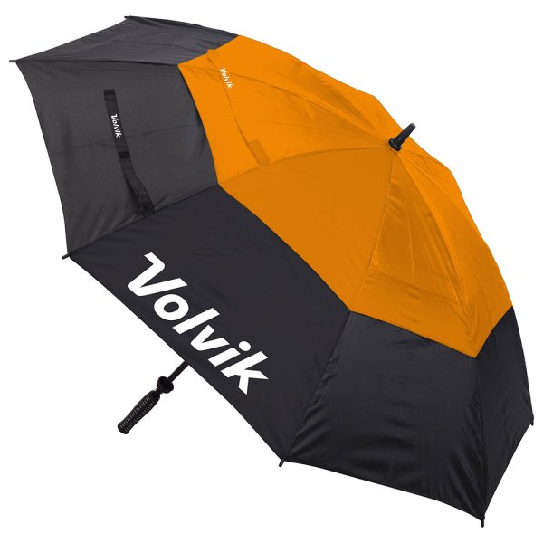 'Volvik Golf Regenschirm 64' schwarz/orange'