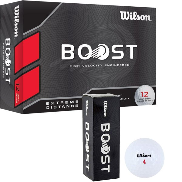 'Wilson Golfbälle Boost weià 12er Pack'