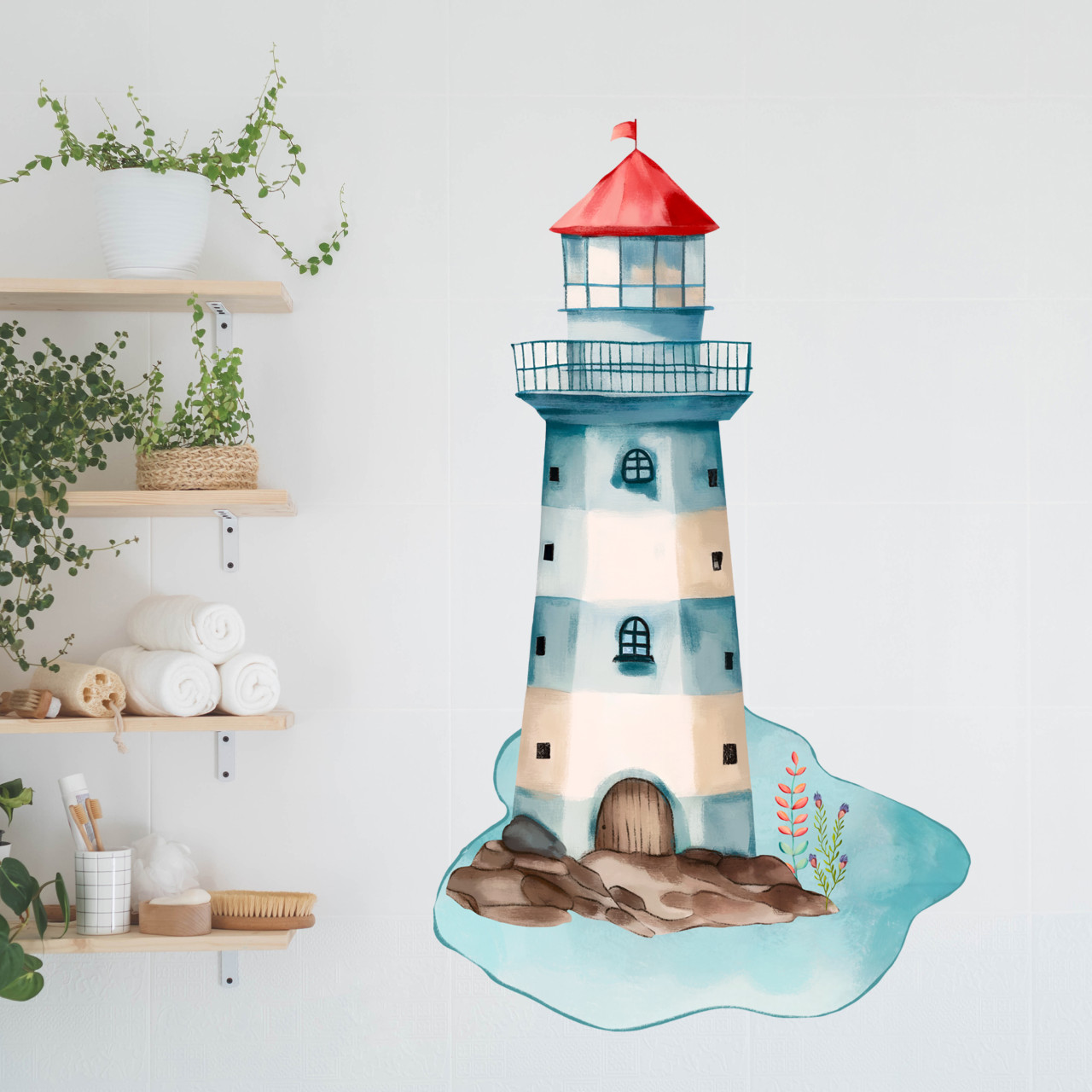 Wandtattoo Leuchtturm maritim