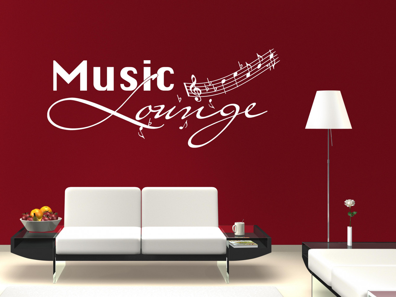 Wandtattoo Musik Lounge