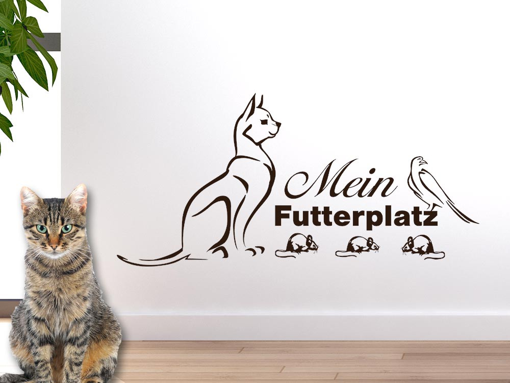Wandtattoo Mein Futterplatz