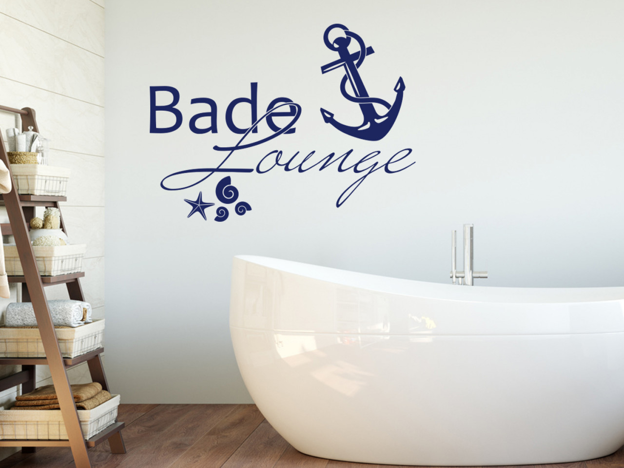 Wandtattoo Bade Lounge maritimer Look