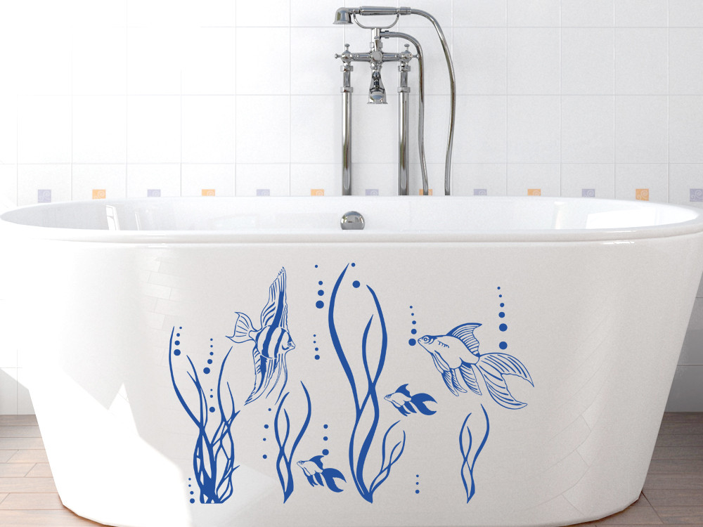 Wandtattoo Badezimmer Fische im Ozean