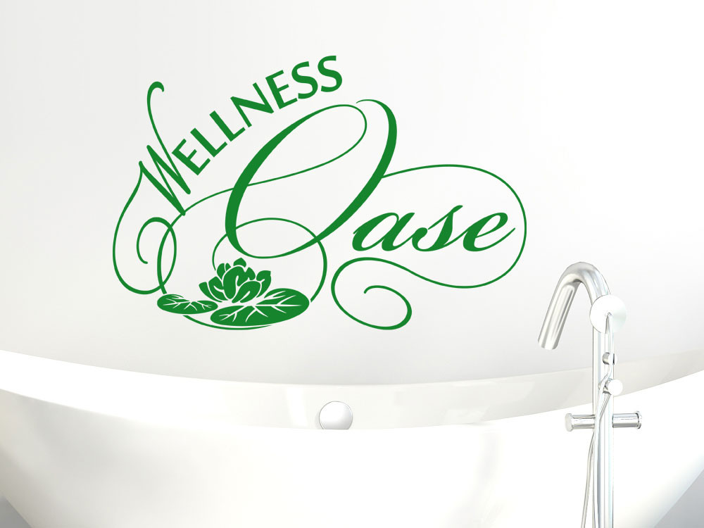 Wandtattoo für Bad Wellness Oase