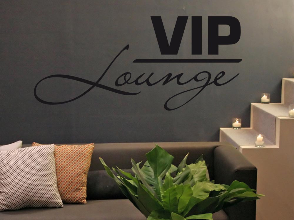 Wandtattoo Schriftzug VIP Lounge für Dein Wohnzimmer