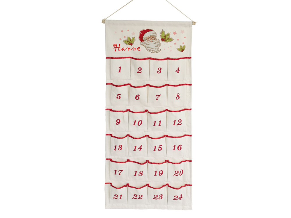 Adventskalender personaliesert mit Namen-Weihnachtsmann