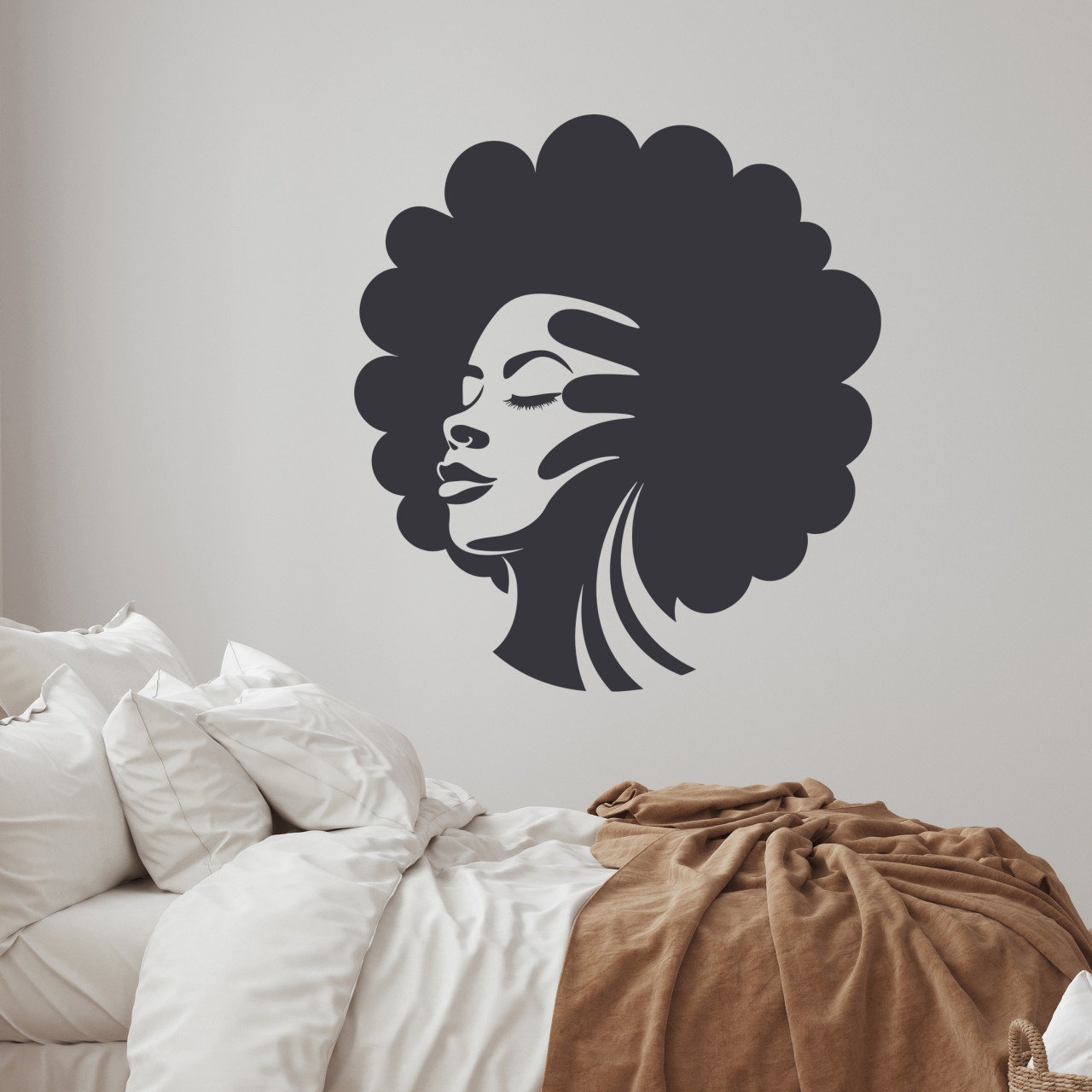 Wandtattoo Frau Gesicht