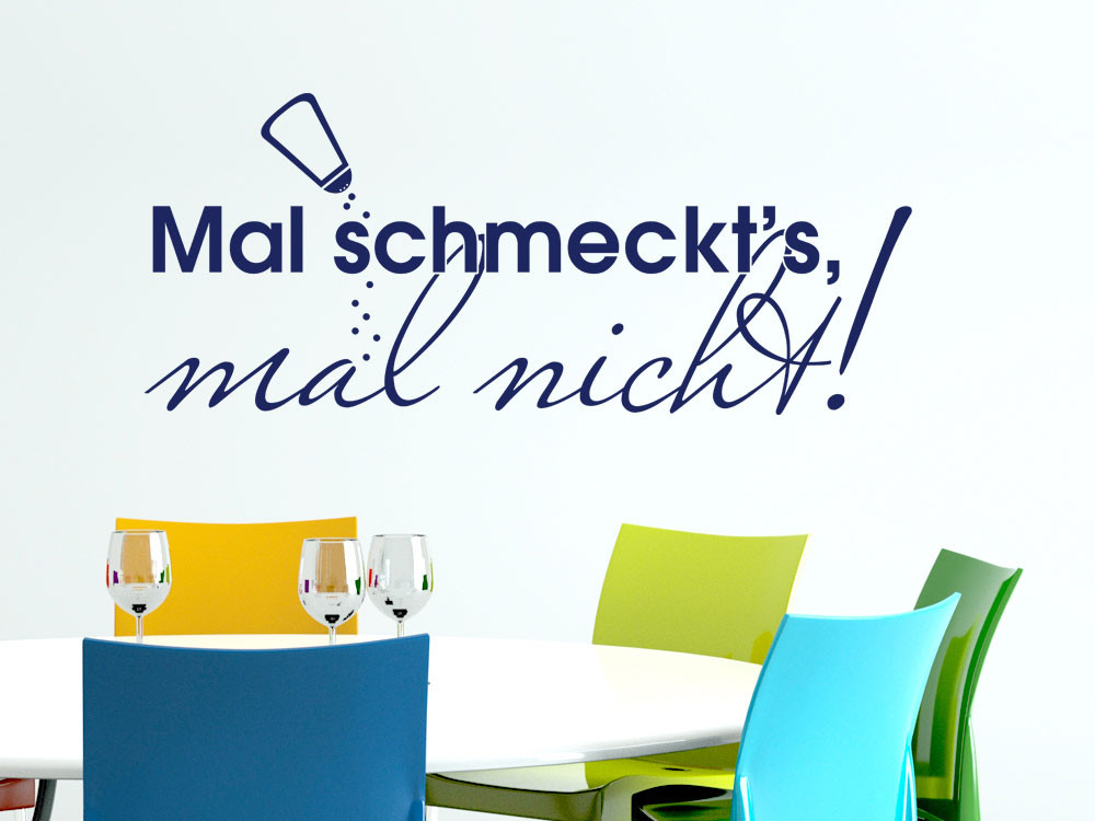 Wandtattoo für Küche Spruch Mal schmeckt´s