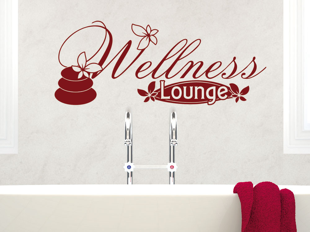 Wandtattoo für Bad Wellness Lounge