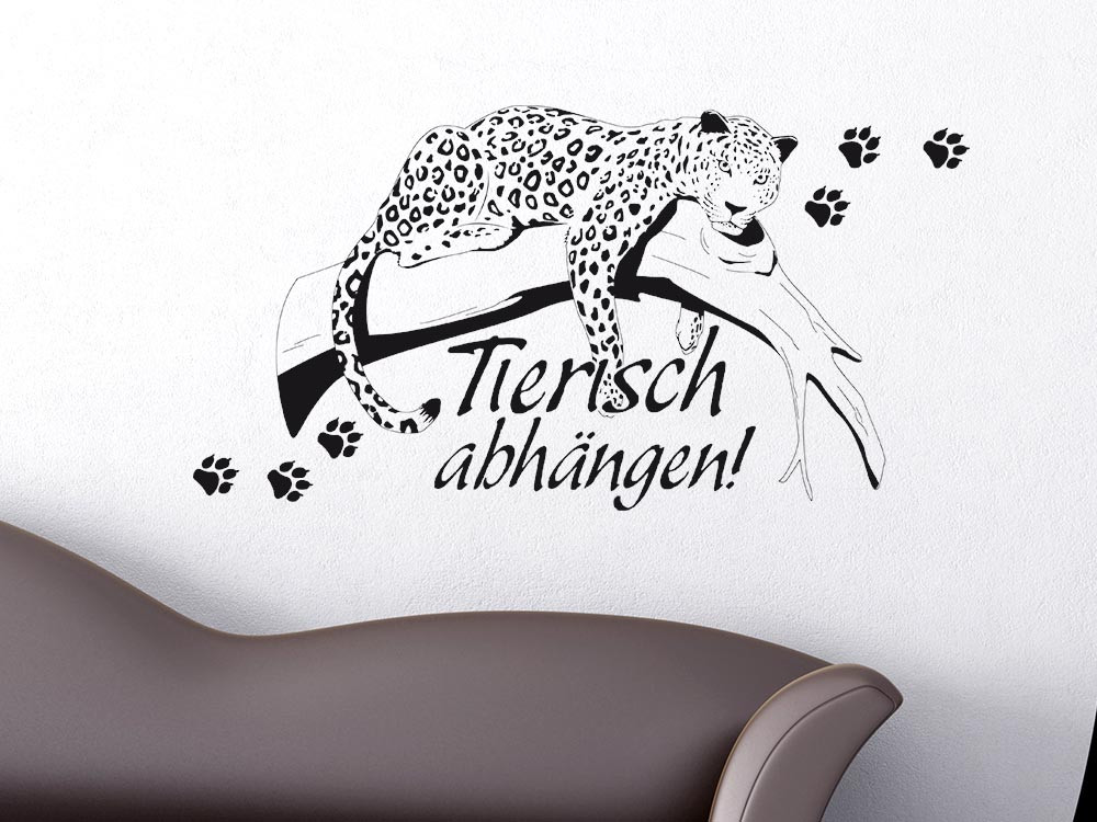 Wandtattoo Tiere Sprüche für Wohnzimmer Flur Afrika Deko...
