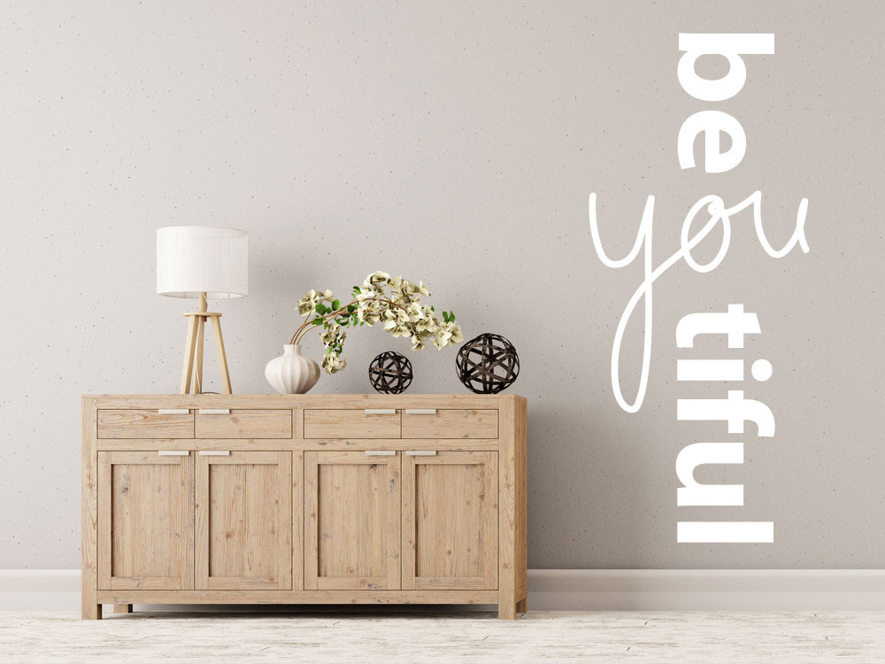 Wandtattoo Wort beyoutiful