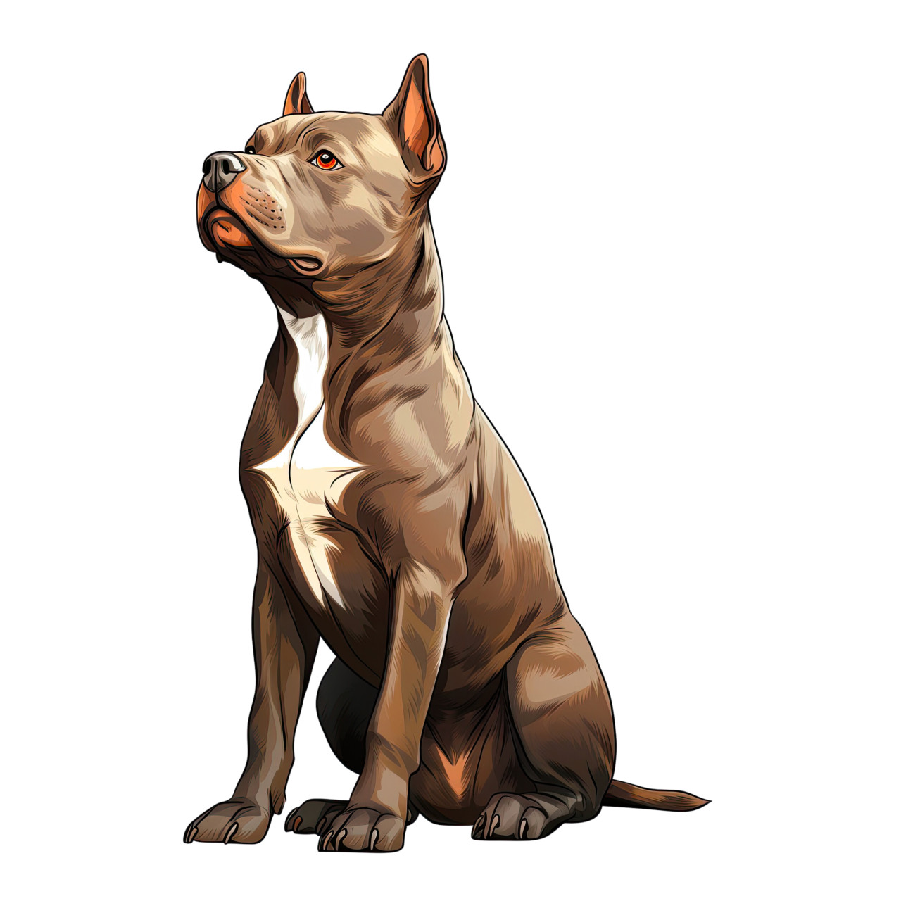 Wandtattoo Hund Staffordshire Bull Terrier